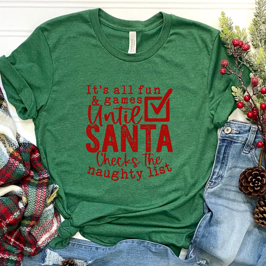 Naughty List Graphic Tee