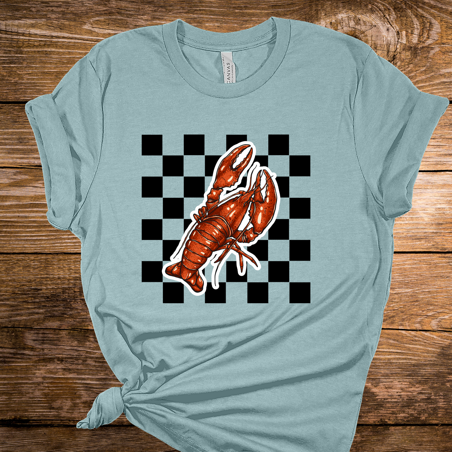 Checkered Crawfish Graphic Tee
