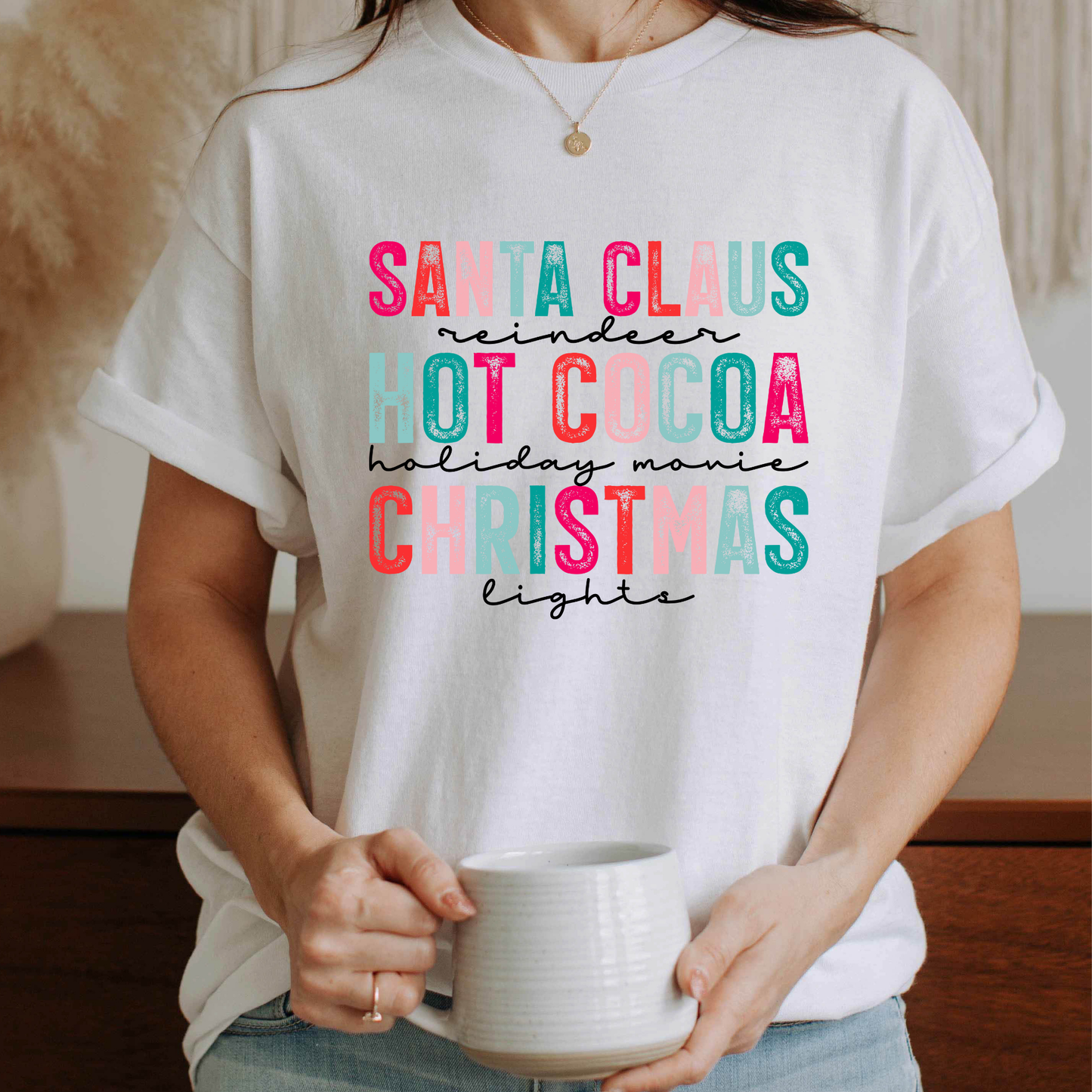 Santa Claus Hot Cocoa Graphic Tee