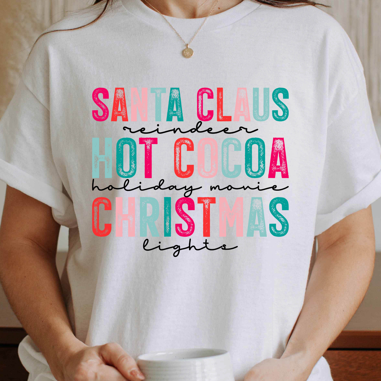 Santa Claus Hot Cocoa Graphic Tee