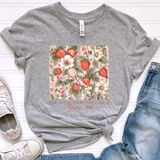 Taste and See Grey Graphic Tee