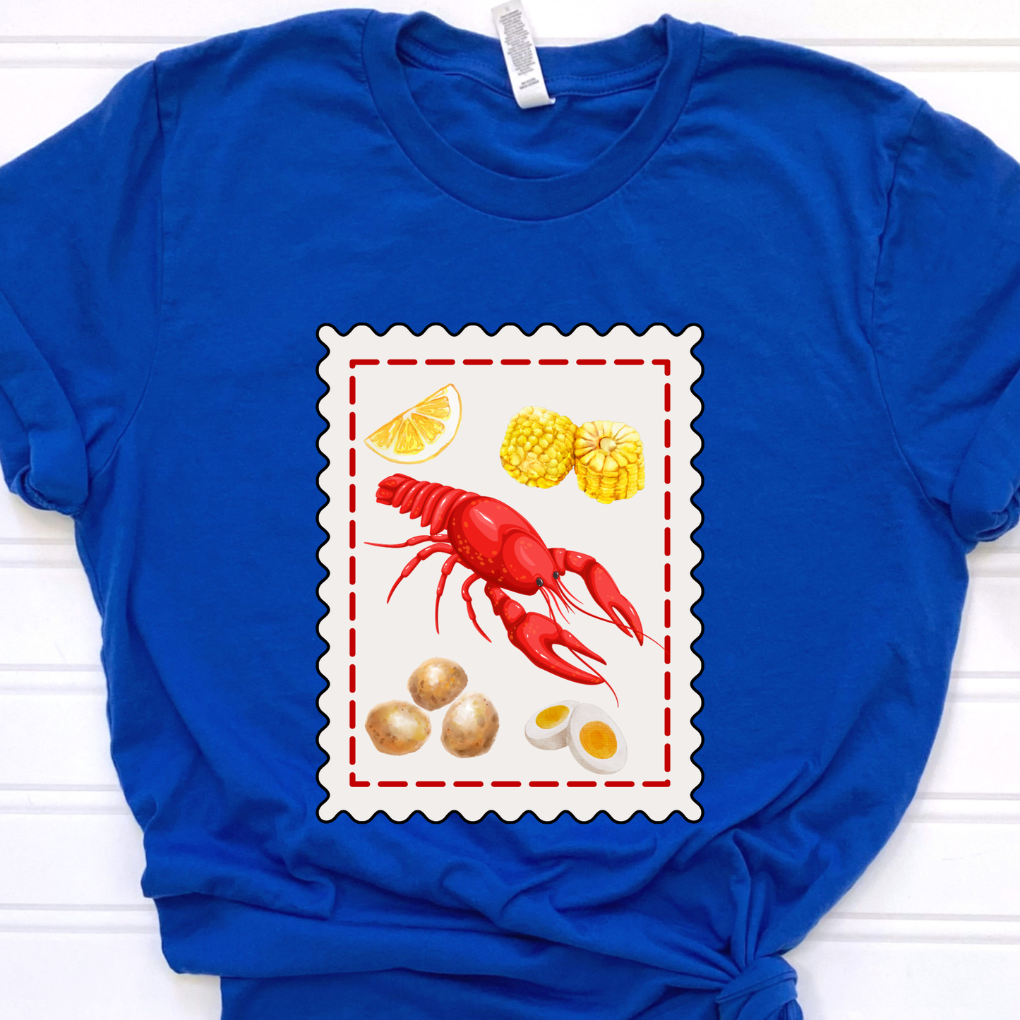 Crawfish Season Blue Graphic Tee