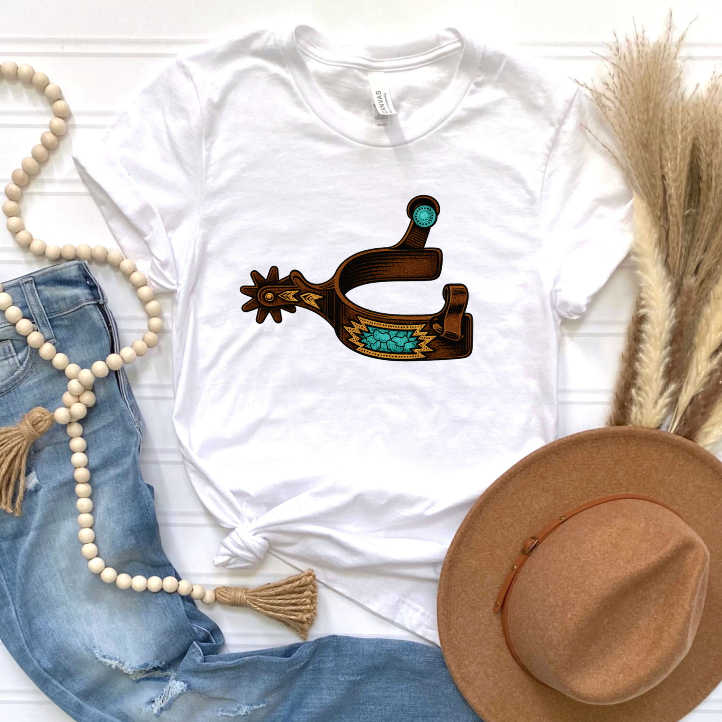 Turquoise Spur Graphic Tee