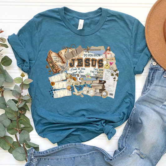 God’s Got You Teal Graphic Tee