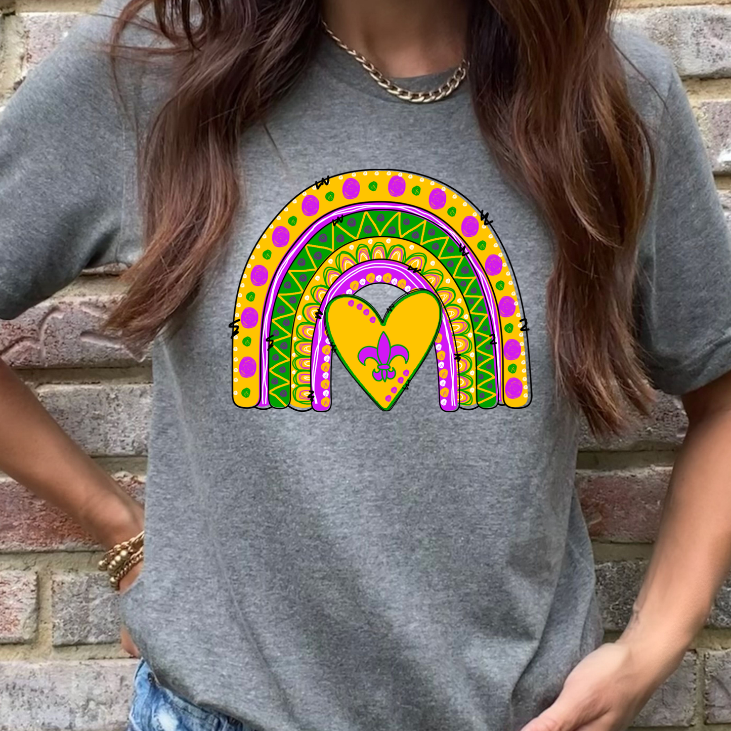 Mardi Gras Time Graphic Tee