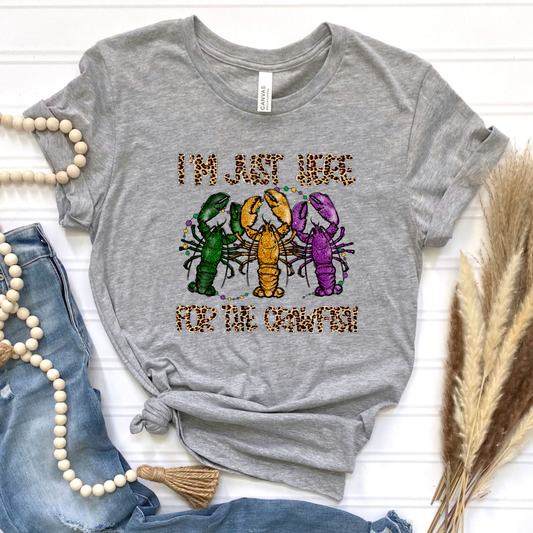 Here For The Crawfish Graphic Tee