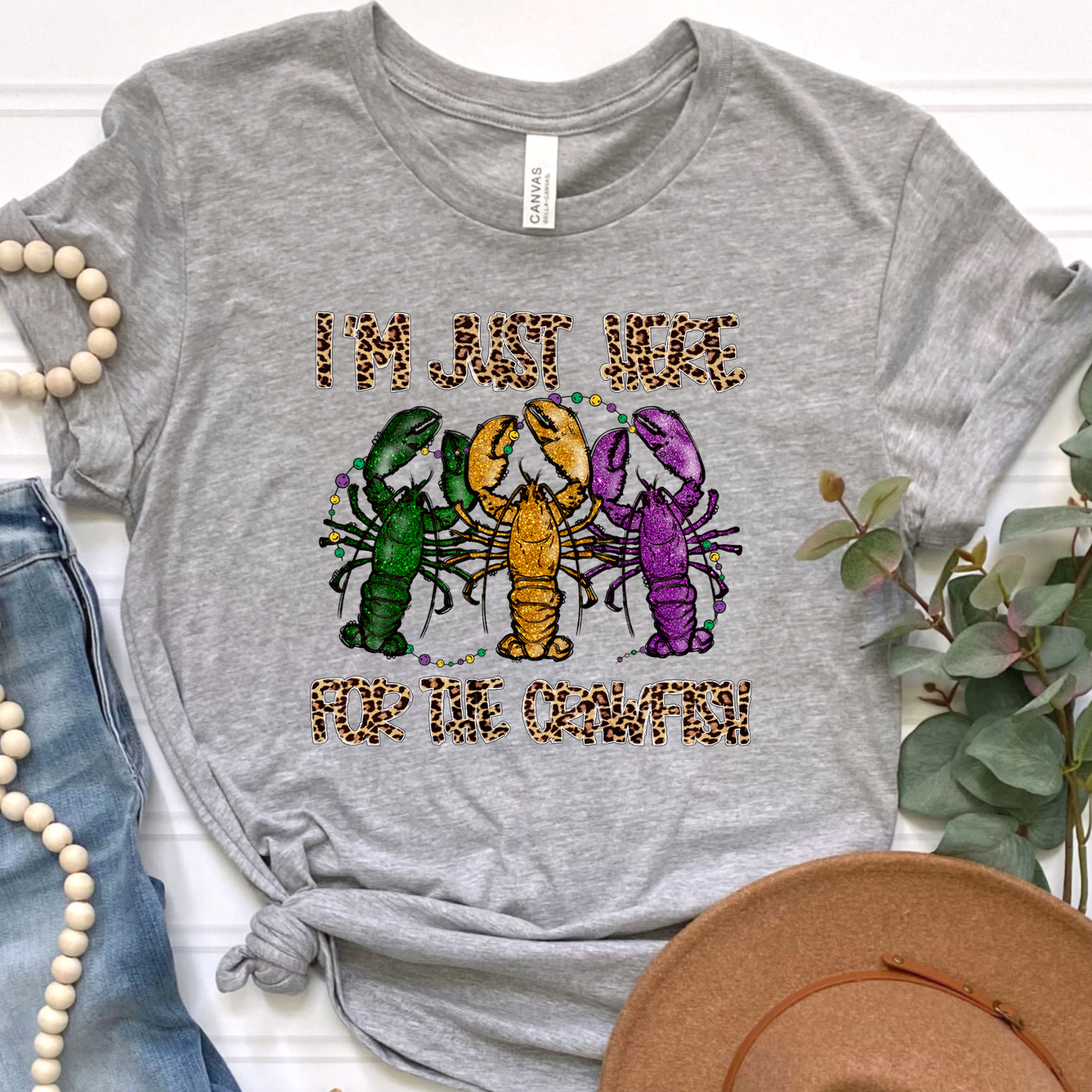 Here For The Crawfish Graphic Tee