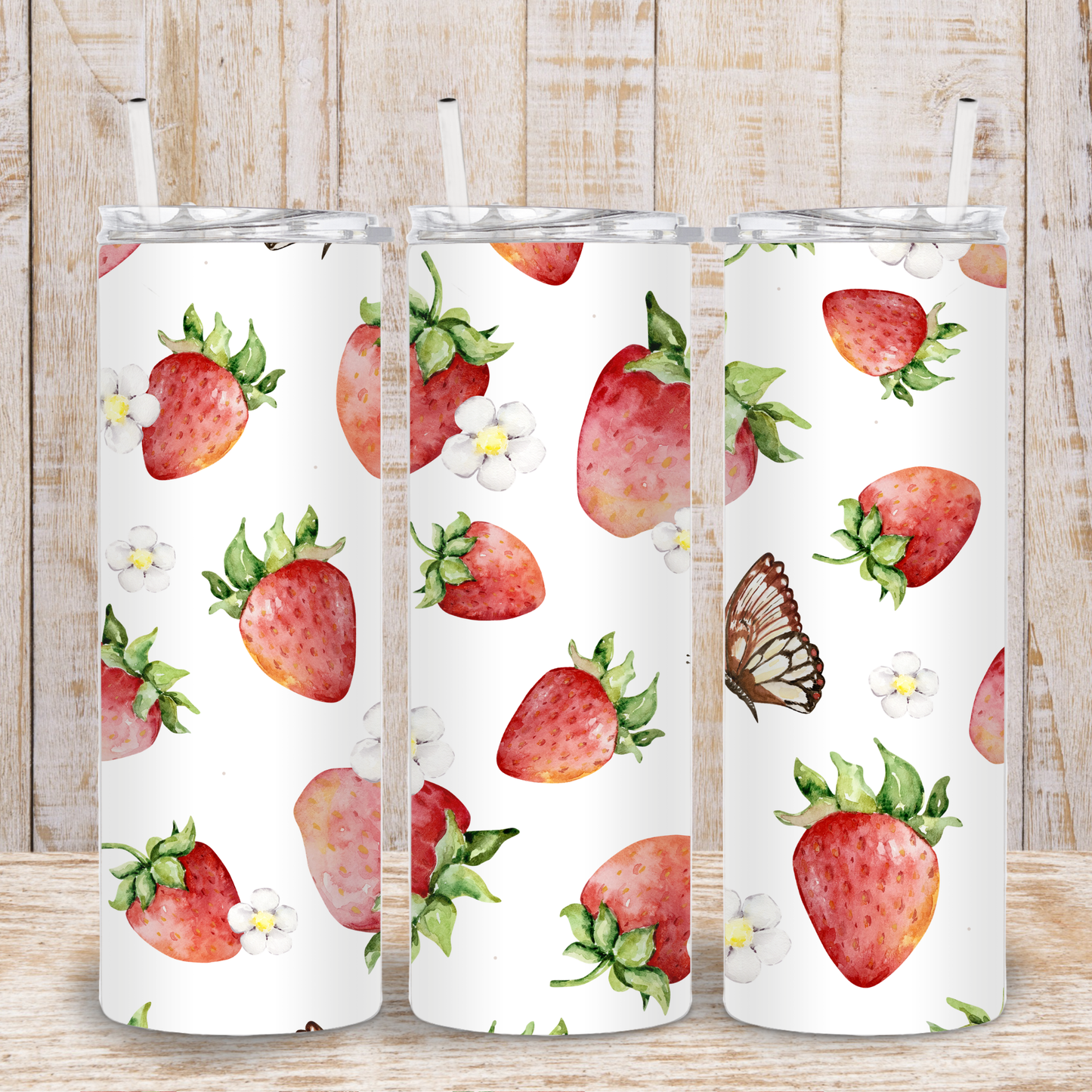 Strawberry Garden Tumbler