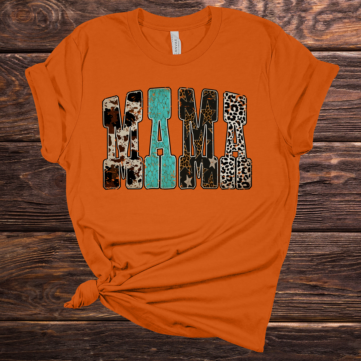 Western Mama Orange Graphic Tee