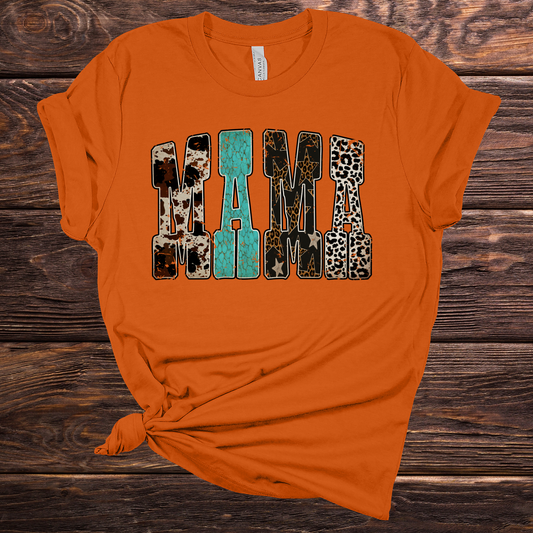 Western Mama Orange Graphic Tee
