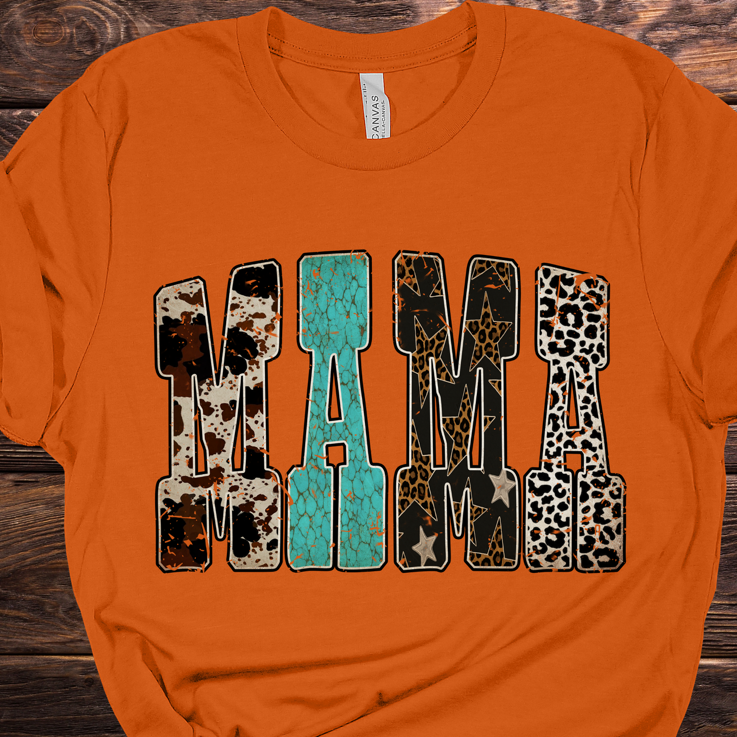 Western Mama Orange Graphic Tee