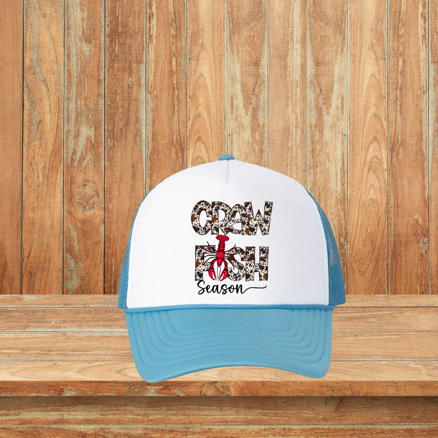 Crawfish Season Cow Print Hat