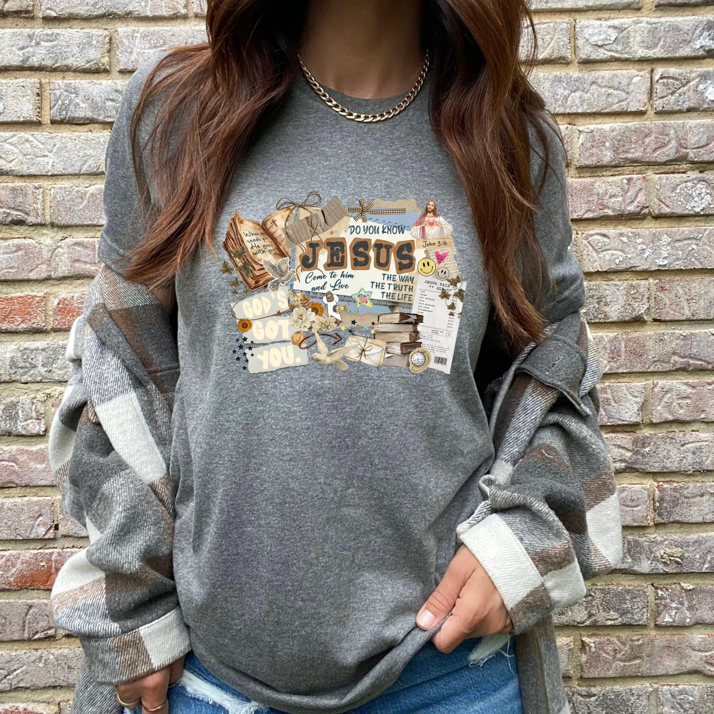 God’s Got You Grey Graphic Tee