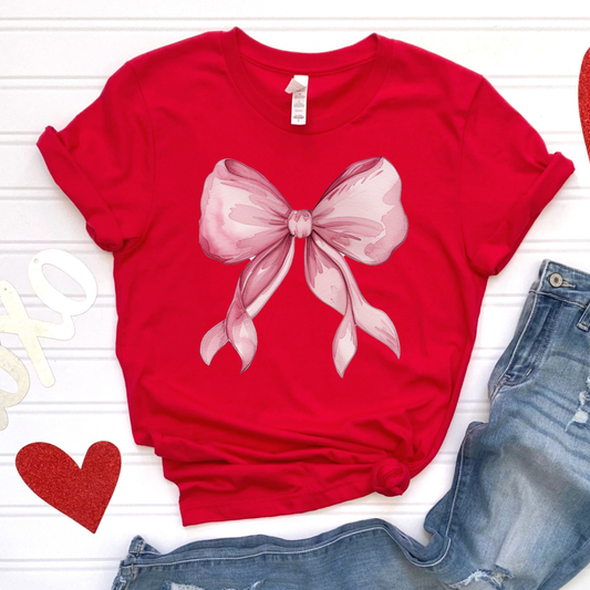 Pink Bow Graphic Tee