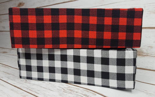 9 in. Plaid Centerpiece Box